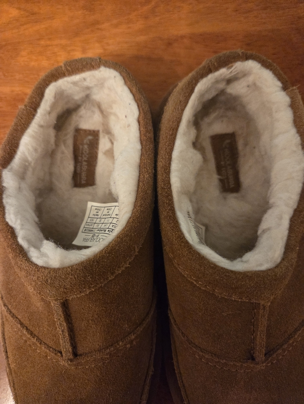 Koolaburra Kid's by Ugg Chestnut Brown Suede Shoes Slippers 1144932K Size 12 - Picture 5 of 8